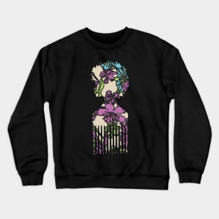 Floral Afro Pick Crewneck Sweatshirt